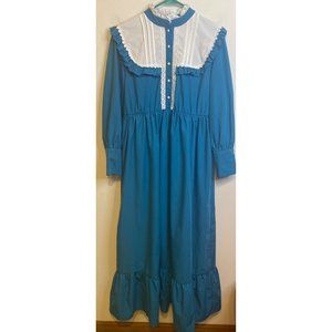 New Fortmac Victorian Prairie Cottagecore Costume Dress Civil War Long Sleeve M